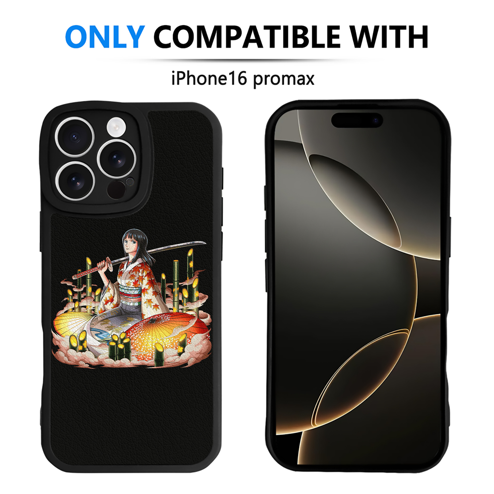 （画像用） ワンピース ニコ・ロビン ONE PIECE Nico Robin 【iPhone 16シリーズ対応】シリコンスマホケース（レザー調） 材質：シリコン